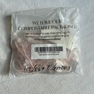 For Love And Lemons White Garter Belt